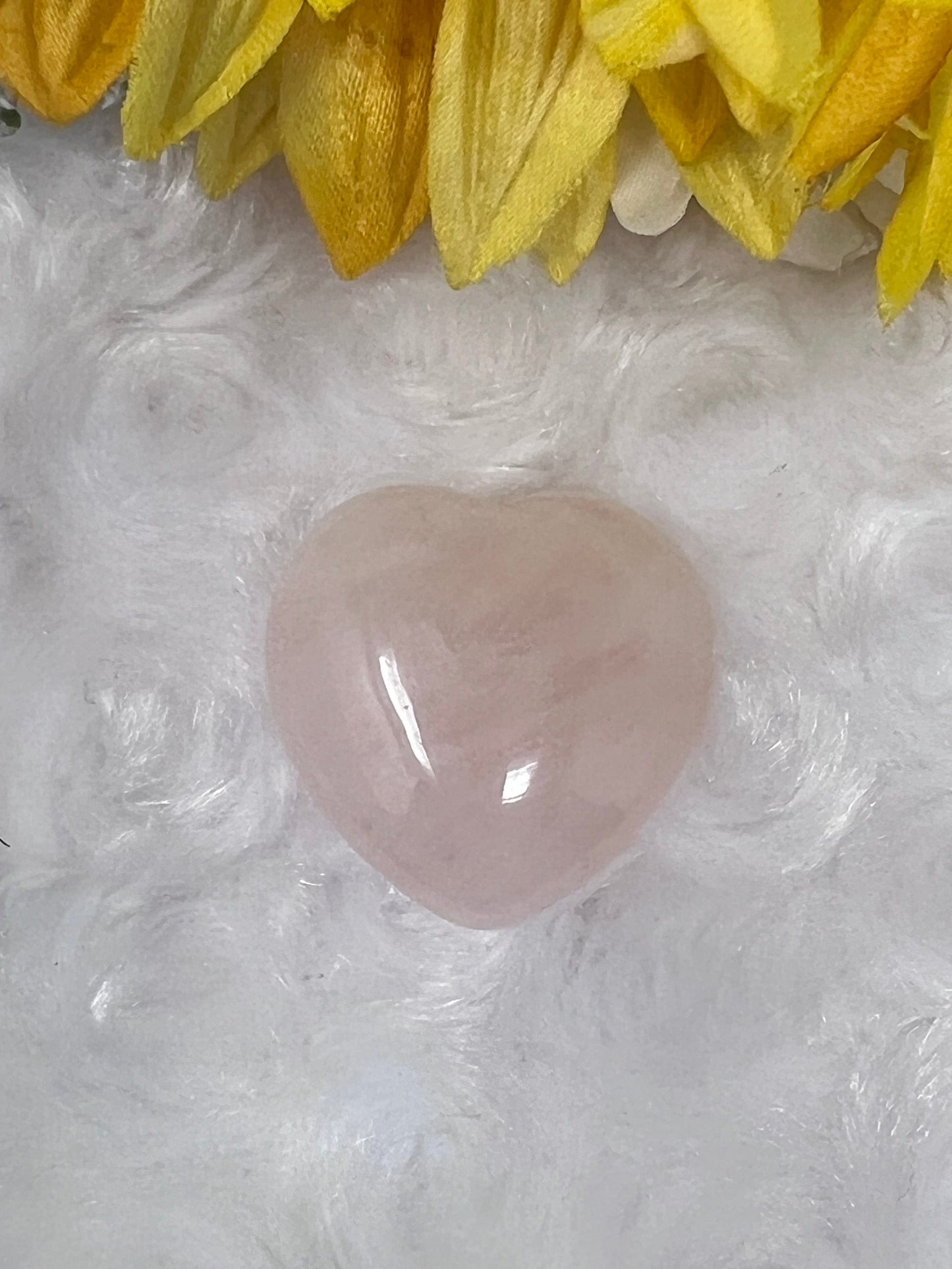 Rose Quartz Heart Shape "Strength"